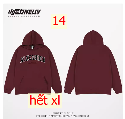 24HA267.21 - ÁO NỈ HODDIE NELLY NAM NỮ