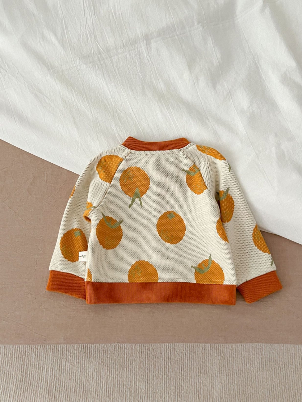 24HA267.24 - ÁO CARDIGAN LEN SIZE NHÍ CHO BÉ