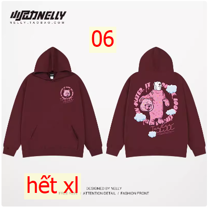 24HA267.21 - ÁO NỈ HODDIE NELLY NAM NỮ