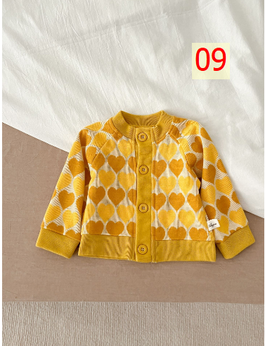 24HA267.24 - ÁO CARDIGAN LEN SIZE NHÍ CHO BÉ