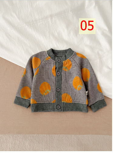 24HA267.24 - ÁO CARDIGAN LEN SIZE NHÍ CHO BÉ