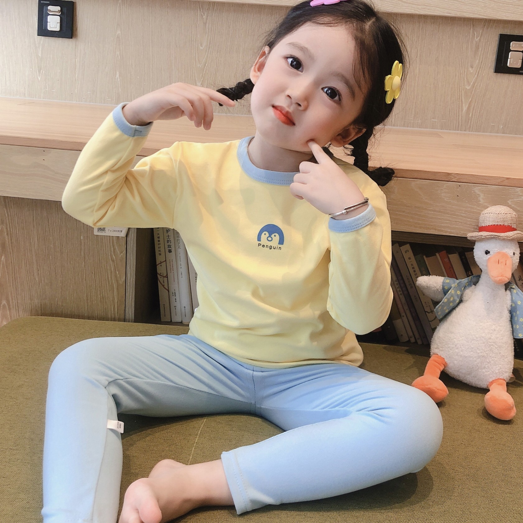 24HA277.03 - BỘ NỈ TUYẾT NHUNG SIÊU ẤM CHO BÉ