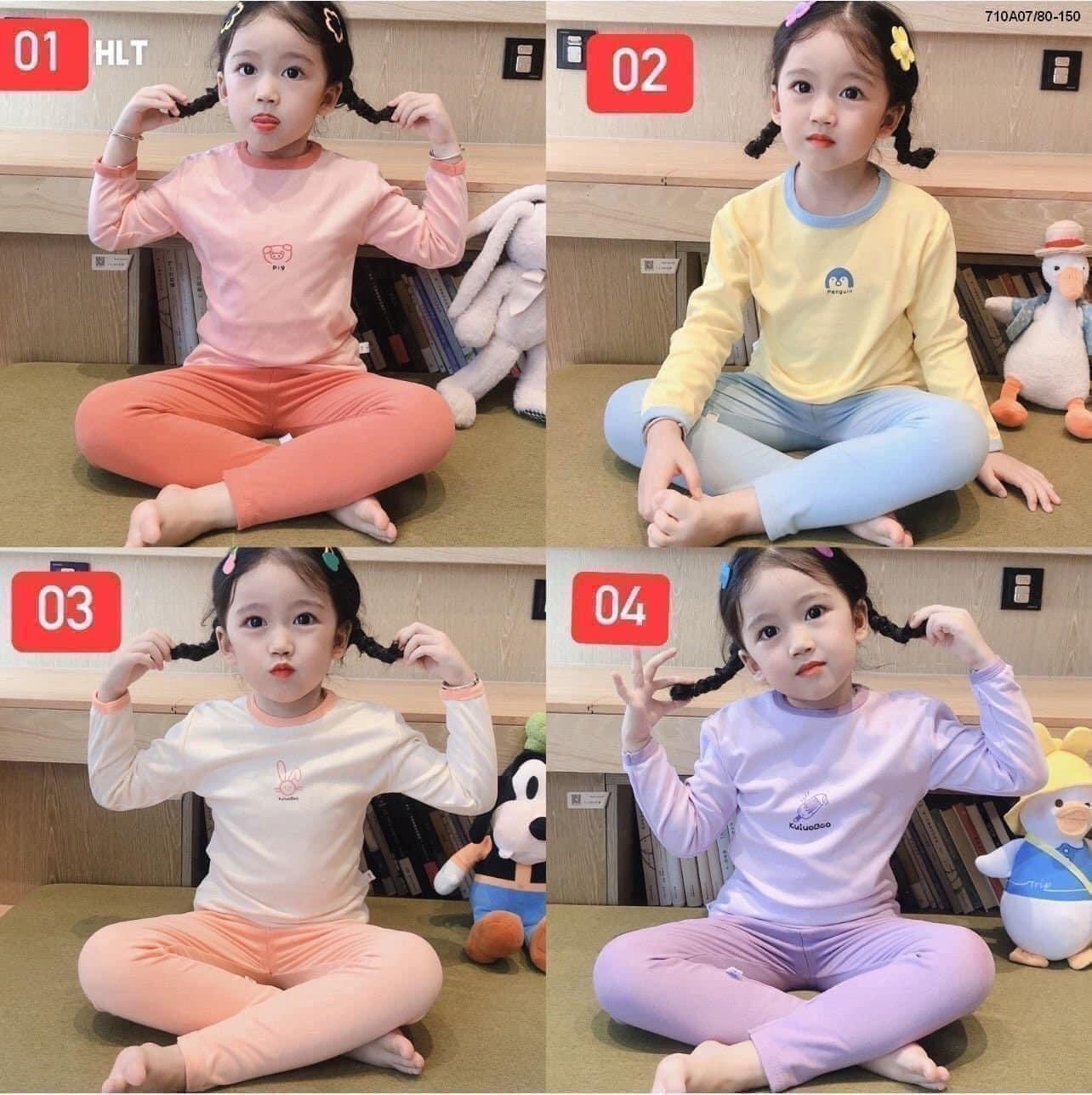 24HA277.03 - BỘ NỈ TUYẾT NHUNG SIÊU ẤM CHO BÉ