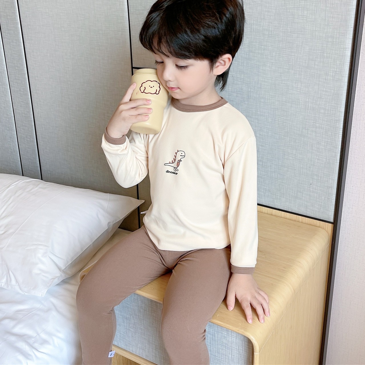 24HA277.03 - BỘ NỈ TUYẾT NHUNG SIÊU ẤM CHO BÉ