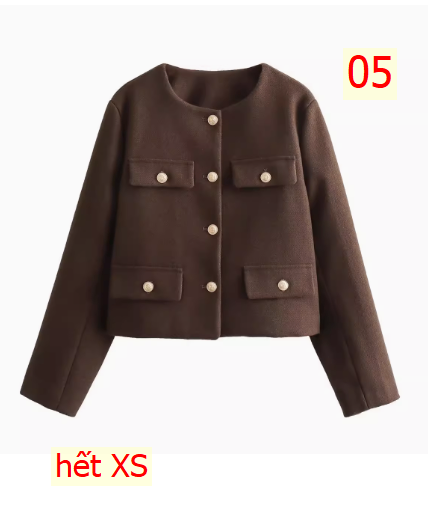 24HA287.12 - ÁO BLAZER NGẮN THỜI TRANG HÃNG KASLEAD