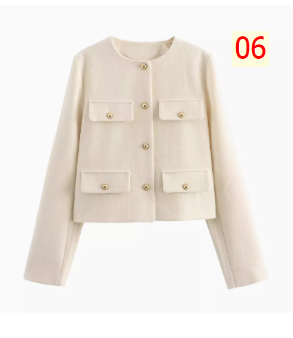 24HA287.12 - ÁO BLAZER NGẮN THỜI TRANG HÃNG KASLEAD