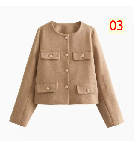 24HA287.12 - ÁO BLAZER NGẮN THỜI TRANG HÃNG KASLEAD
