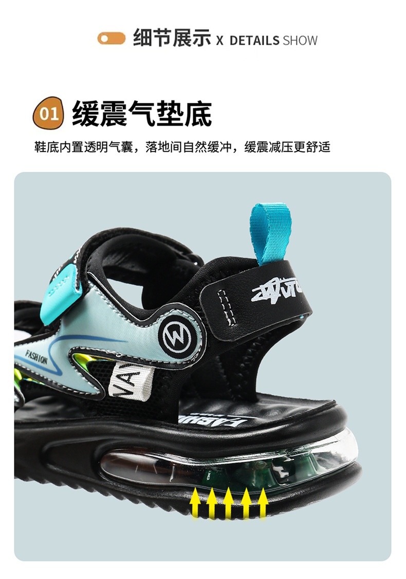 24HA39.14 - SANDAL BÉ TRAI SIZE ĐẠI