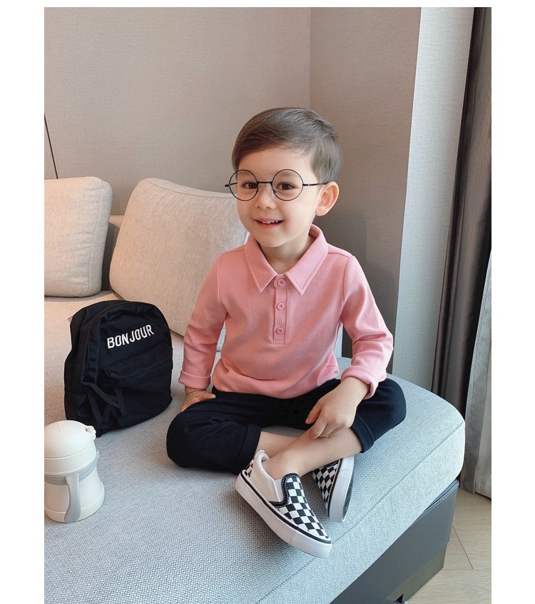 24HA287.09 - ÁO POLO DÀI TAY CHO BÉ