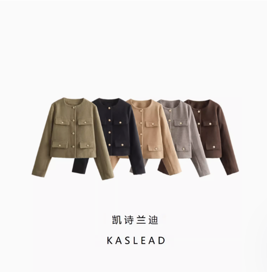 24HA287.12 - ÁO BLAZER NGẮN THỜI TRANG HÃNG KASLEAD