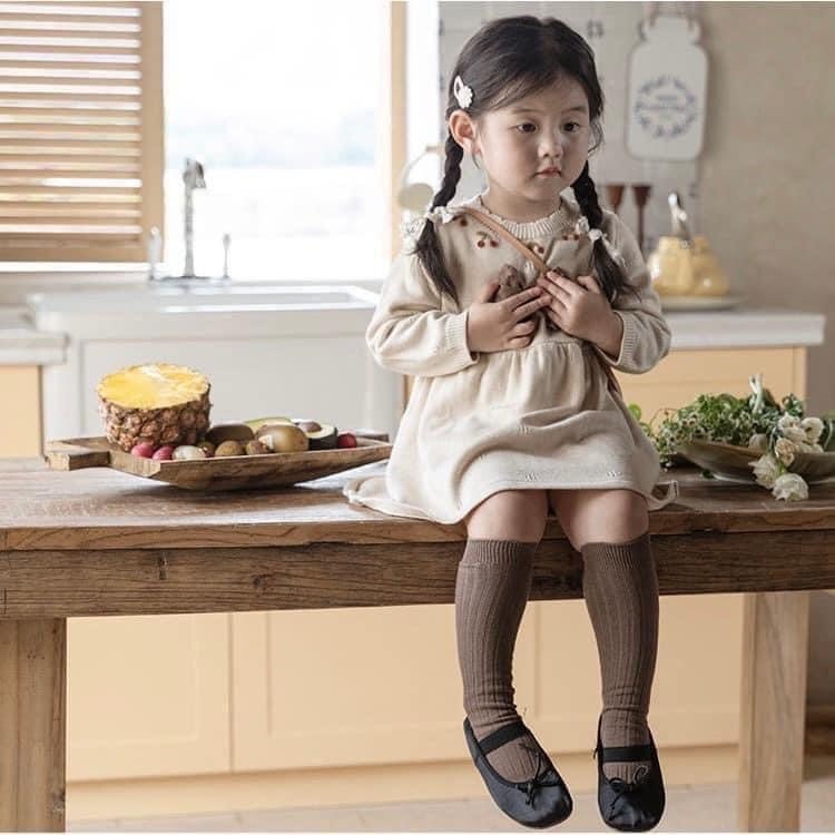 24HA287.19 - SET 5 ĐÔI TẤT DÀI CHO BÉ 2-8 TUỔI