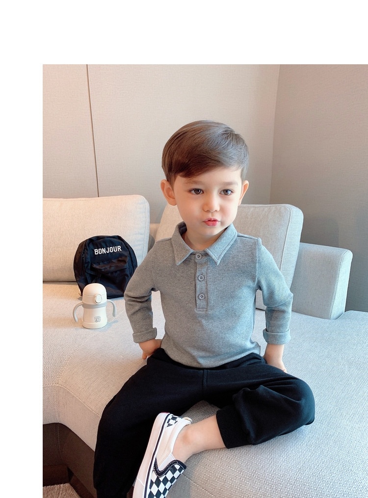 24HA287.09 - ÁO POLO DÀI TAY CHO BÉ
