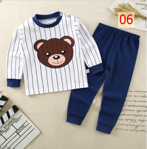 24HA297.07 - BỘ COTTON MẶC NHÀ CHO BÉ