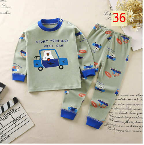 24HA297.08 - BỘ COTTON MẶC NHÀ CHO BÉ