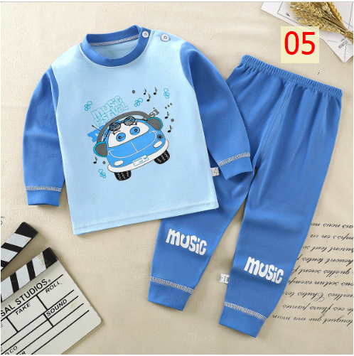 24HA297.07 - BỘ COTTON MẶC NHÀ CHO BÉ