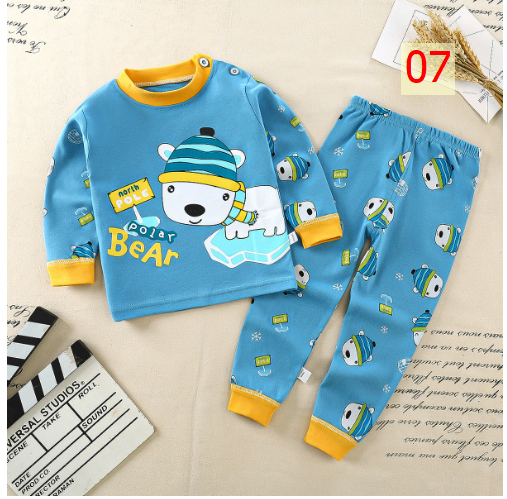 24HA297.07 - BỘ COTTON MẶC NHÀ CHO BÉ