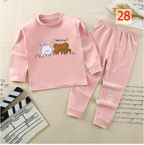 24HA297.08 - BỘ COTTON MẶC NHÀ CHO BÉ