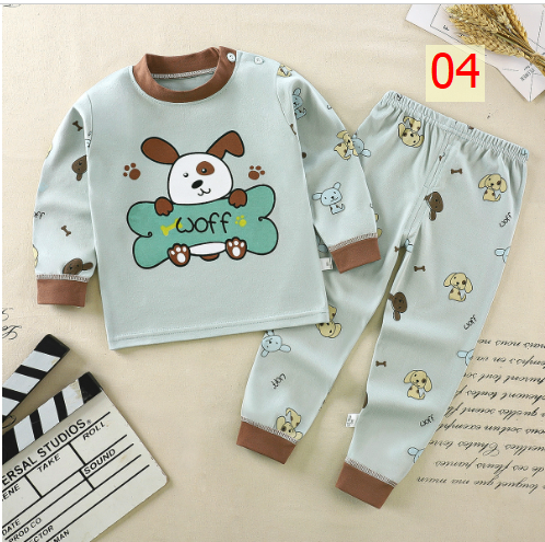 24HA297.07 - BỘ COTTON MẶC NHÀ CHO BÉ