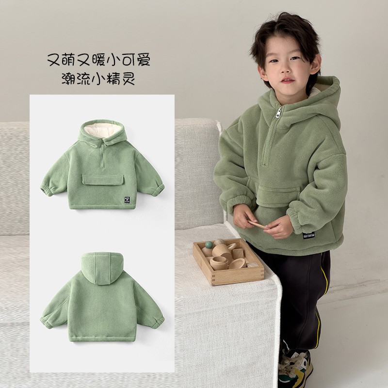 24HA297.15 - ÁO NỈ FULL LÔNG CỪU HÃNG ELEPHANT CHO BÉ