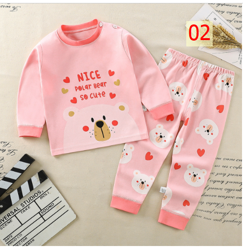 24HA297.07 - BỘ COTTON MẶC NHÀ CHO BÉ