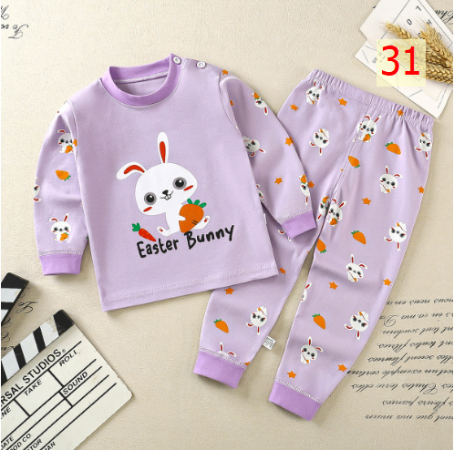 24HA297.08 - BỘ COTTON MẶC NHÀ CHO BÉ