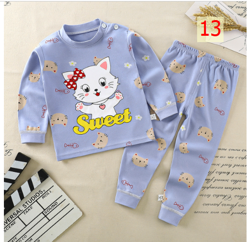 24HA297.07 - BỘ COTTON MẶC NHÀ CHO BÉ