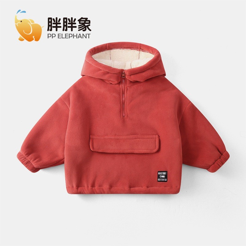24HA297.15 - ÁO NỈ FULL LÔNG CỪU HÃNG ELEPHANT CHO BÉ