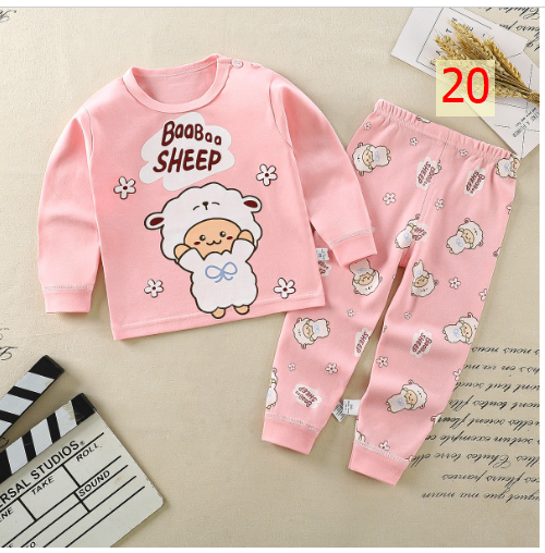 24HA297.08 - BỘ COTTON MẶC NHÀ CHO BÉ