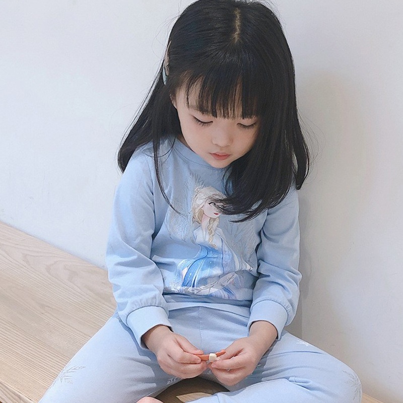 24HA317.08 - BỘ DÀI TAY ELSA MẶC NHÀ CHO BÉ