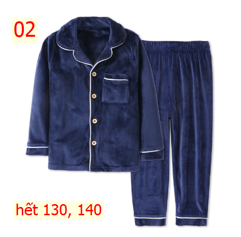 24HA317.14 - BỘ PIZAMA NHUNG MAMDADKIDS MẸ CON