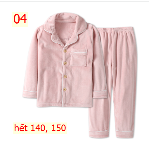 24HA317.14 - BỘ PIZAMA NHUNG MAMDADKIDS MẸ CON