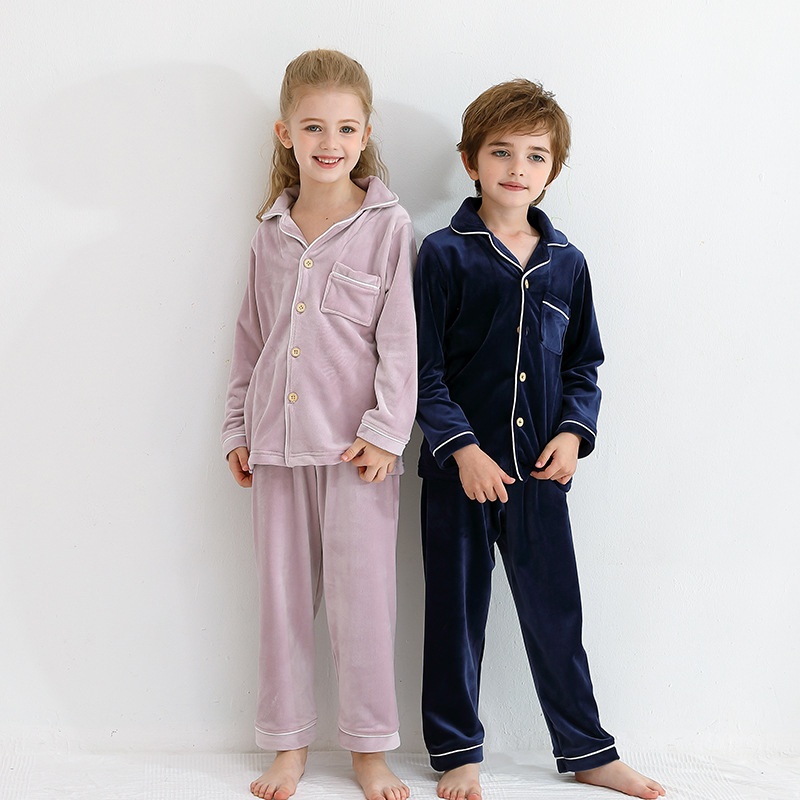 24HA317.14 - BỘ PIZAMA NHUNG MAMDADKIDS MẸ CON