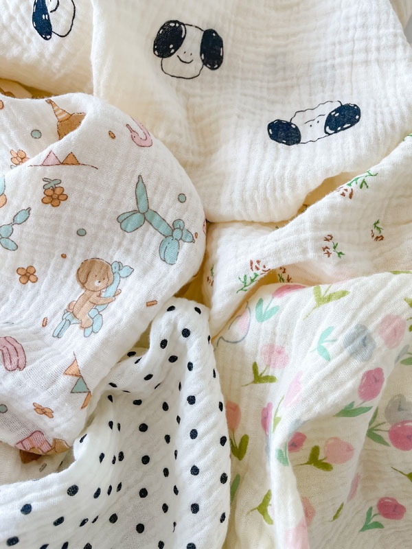 24HA18.14 - BỘ XÔ MUSLIN QCCC CHO BÉ