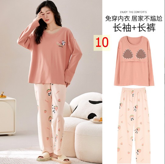 24HA28.21 - BỘ MẶC NHÀ NỮ KÈM BRA