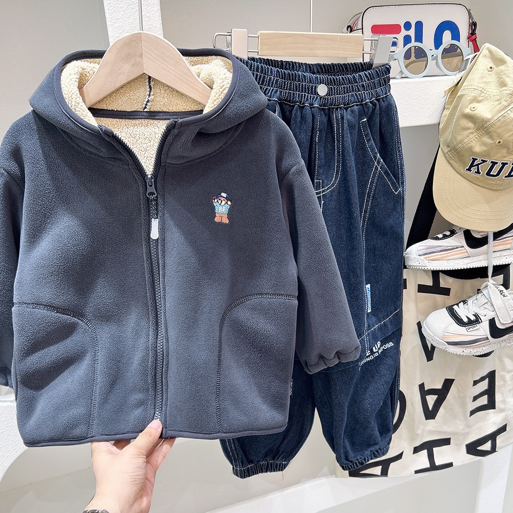 24HA48.26 - KHOÁC NỈ LÓT LÔNG CỪU KACADY