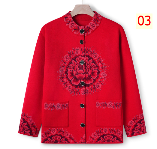 24HA58.23 - ÁO CARDIGAN NỮ TRUNG NIÊN