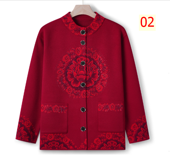 24HA58.23 - ÁO CARDIGAN NỮ TRUNG NIÊN