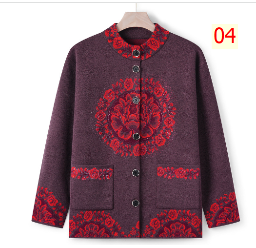24HA58.23 - ÁO CARDIGAN NỮ TRUNG NIÊN