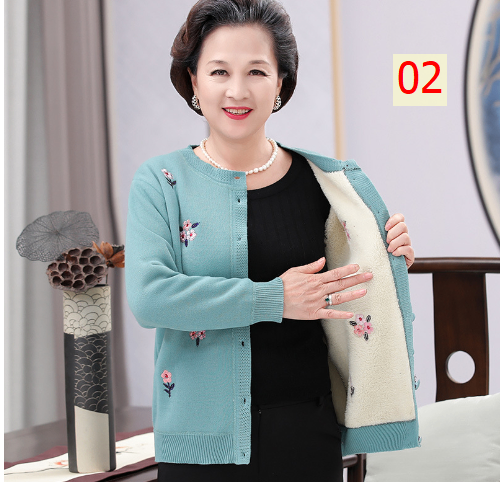24HA58.31 - CARDIGAN LÓT LÔNG TRUNG NIÊN