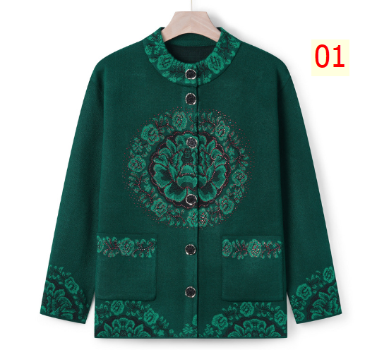 24HA58.23 - ÁO CARDIGAN NỮ TRUNG NIÊN