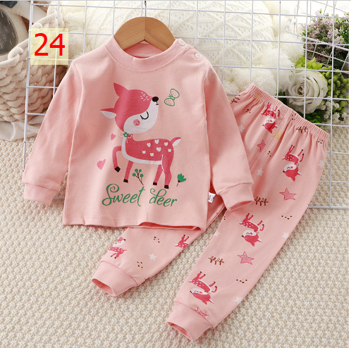 24HA88.17 - SET 2 BỘ COTTON MẶC NHÀ SIZE 120-140