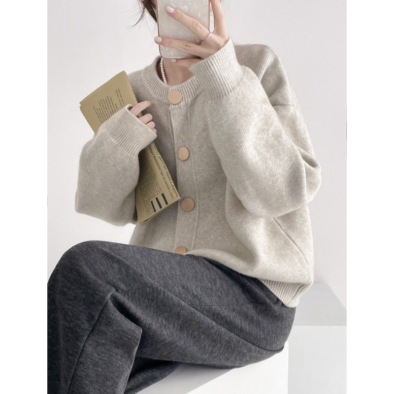 24HA98.15 - ÁO CARDIGAN LEN NỮ