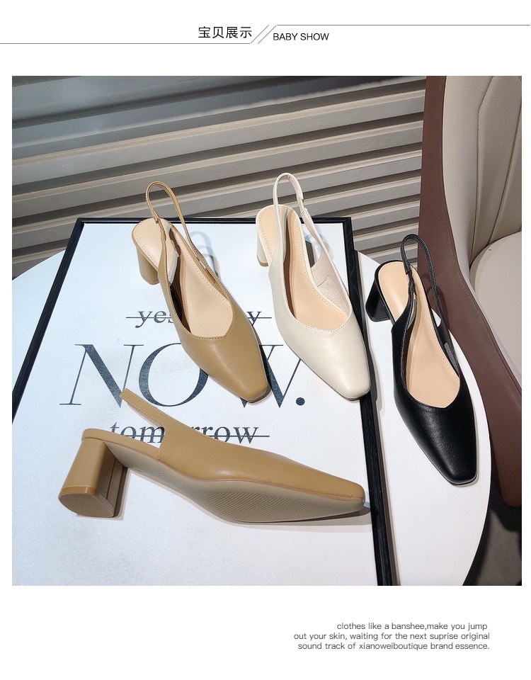 24HA118.23 - GIÀY CAO GÓT SANDAL CÔNG SỞ NỮ