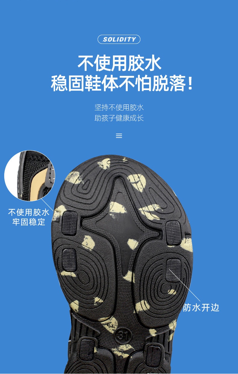 24HA118.07 - SANDAL BÉ TRAI CHỐNG TRƠN TRƯỢT