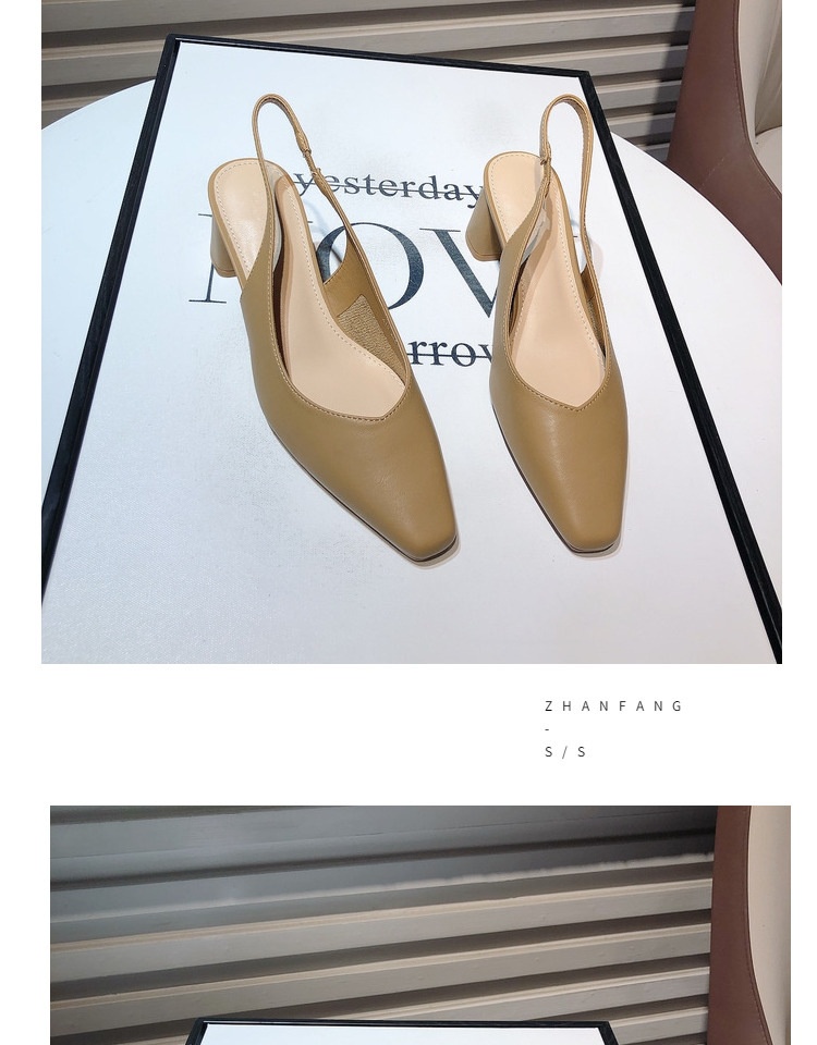 24HA118.23 - GIÀY CAO GÓT SANDAL CÔNG SỞ NỮ