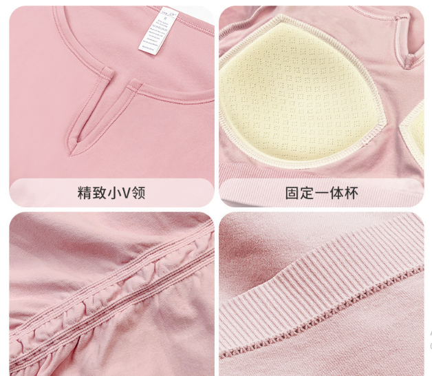 24HA118.19 - ÁO TẬP NỮ CỔ V