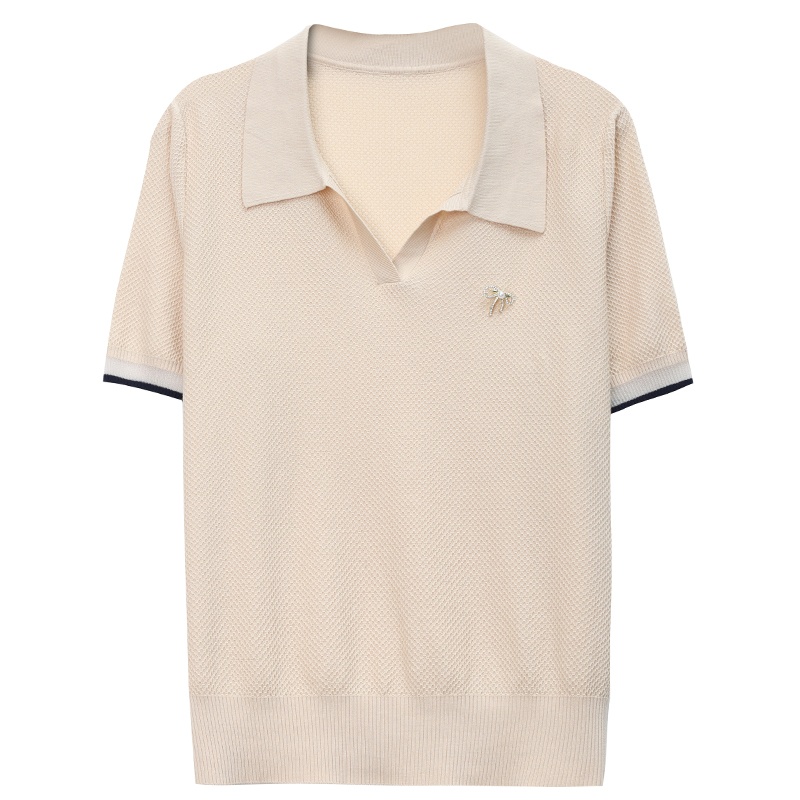 24HA128.20 - ÁO POLO LEN CỘC NỮ