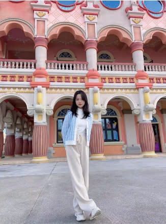 24HA128.23 - QUẦN NHUNG ỐNG RỘNG CẠP CAO LÓT LÔNG