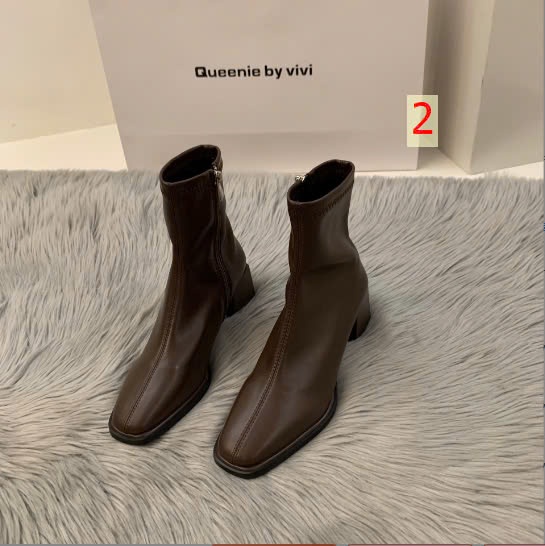 24HA138.05 - BOOT NỮ DA TRƠN