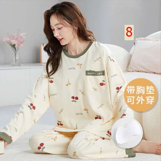 24HA148.08 - BỘ THU ĐÔNG MẶC NHÀ KÈM BRA